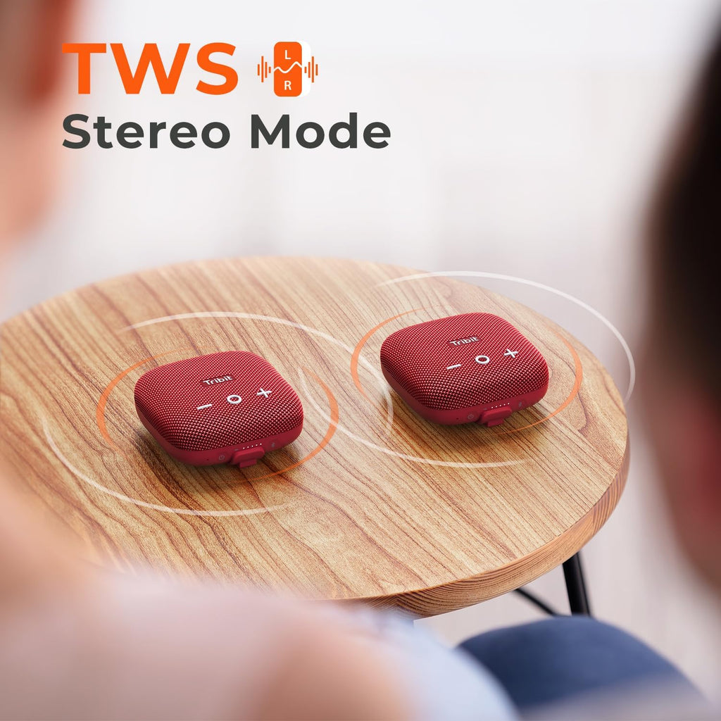 Tribit StormBox Micro 2 Bluetooth Speaker, IP67, XBass, Wireless Pairing