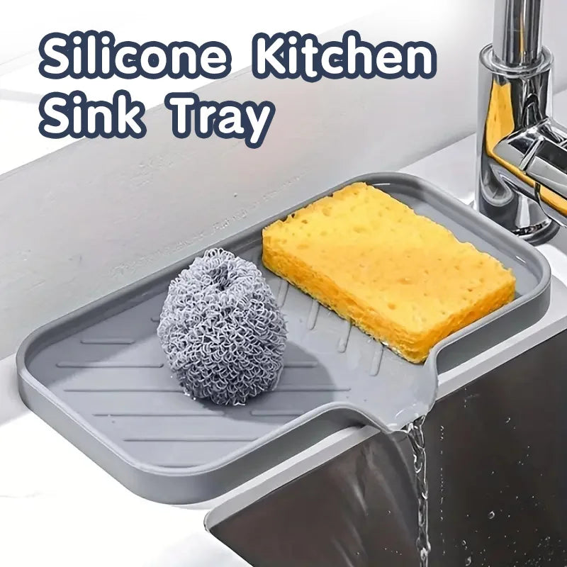 Silicone Sink Splash Mat & Draining Tray
