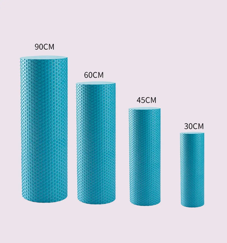 30/45/60cm Eva Foam Roller Yoga Column Pilates Massage Roller Muscle Tissue Yoga Block Home Fitness Gym Sport Equipment