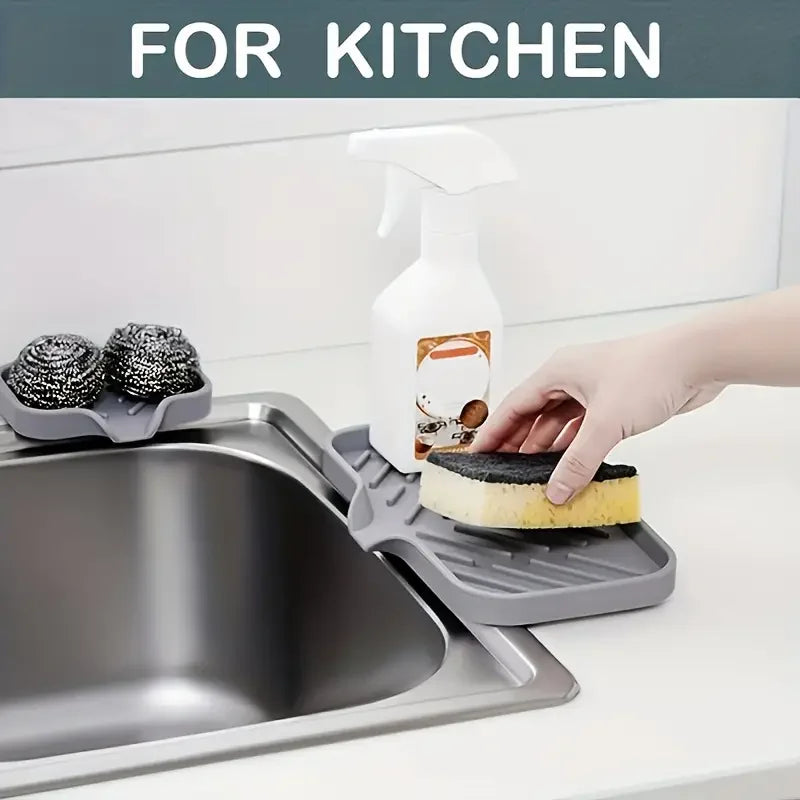 Silicone Sink Splash Mat & Draining Tray