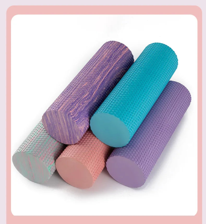 30/45/60cm Eva Foam Roller Yoga Column Pilates Massage Roller Muscle Tissue Yoga Block Home Fitness Gym Sport Equipment